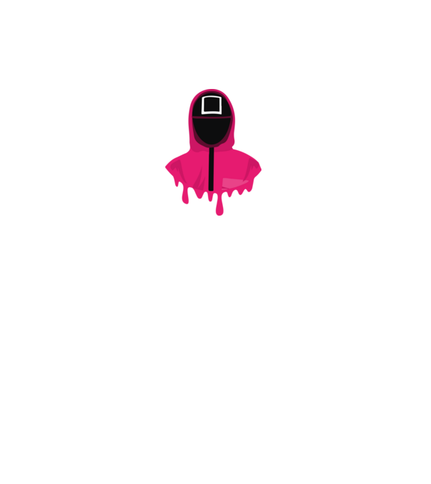 squid game square model negru pe tricou