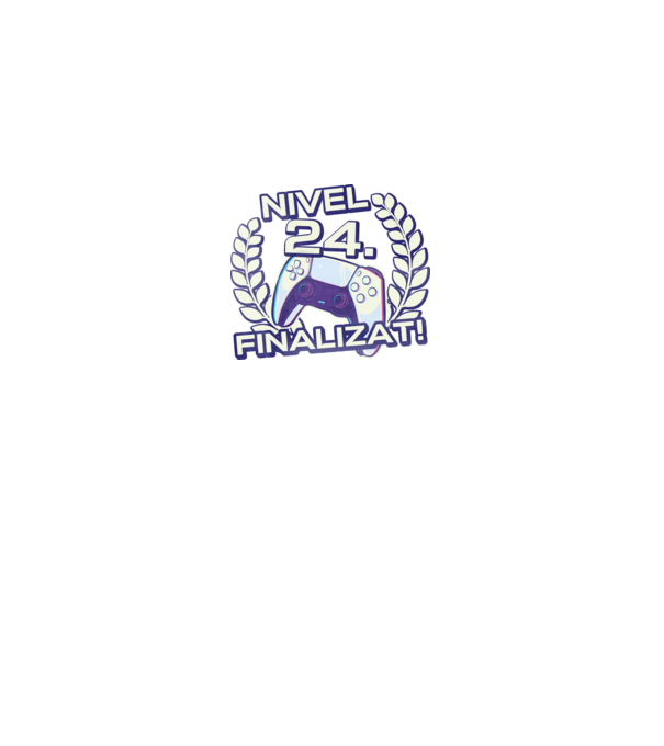 Nivel 24 finalizat! model negru pe tricou