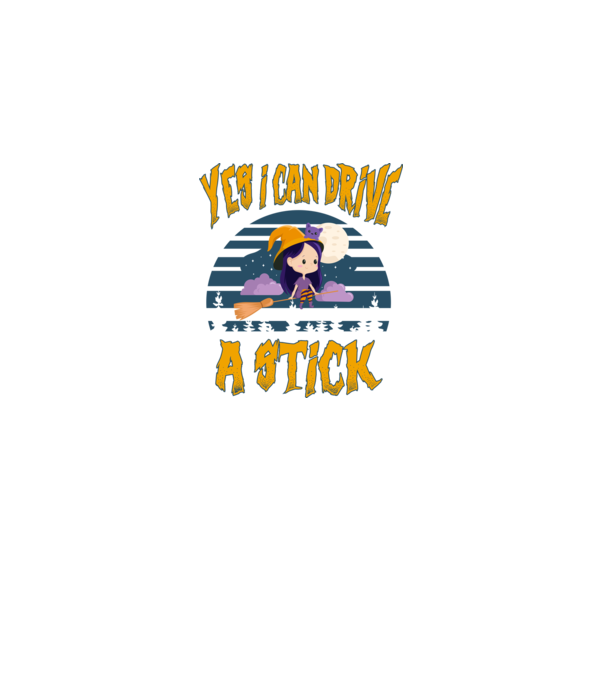 Yes, i can drive a stick model negru pe tricou