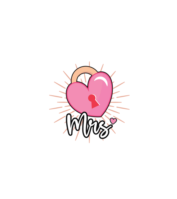 Mrs key to the heart model negru pe tricou