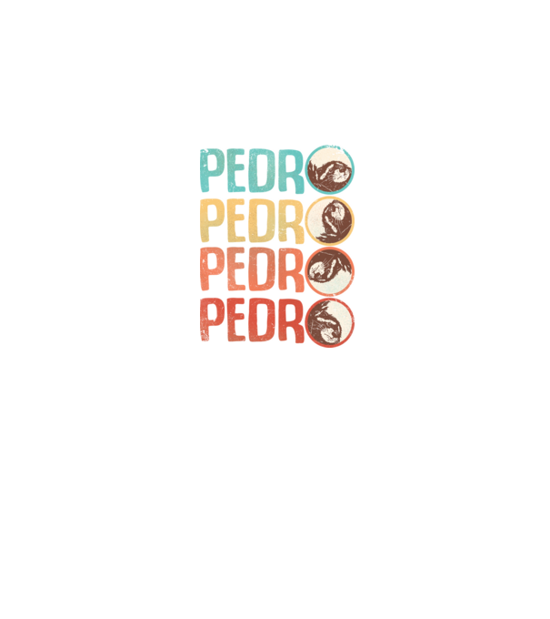 Pedro Pedro retro model alb pe tricou