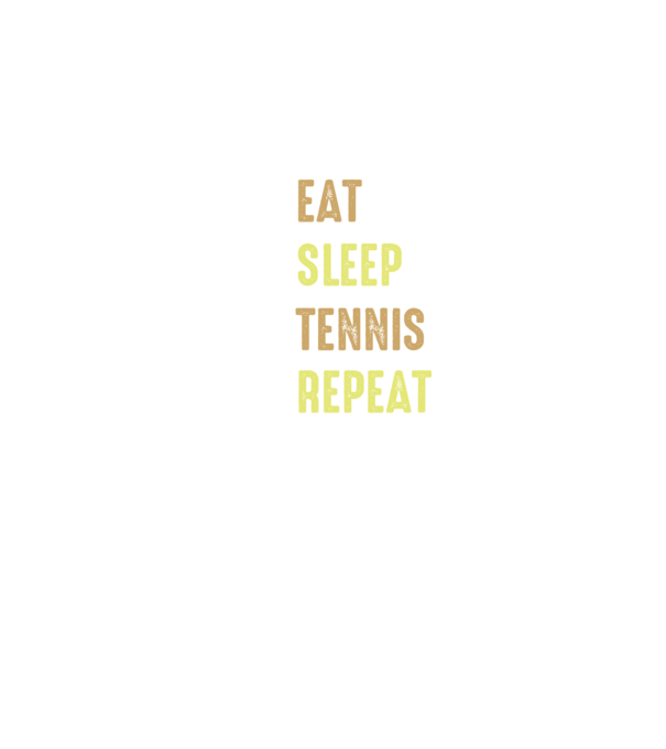 eat sleep tennis repeat model negru pe tricou
