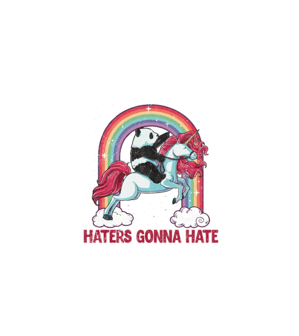 HATERS GONNA HATE model alb pe tricou