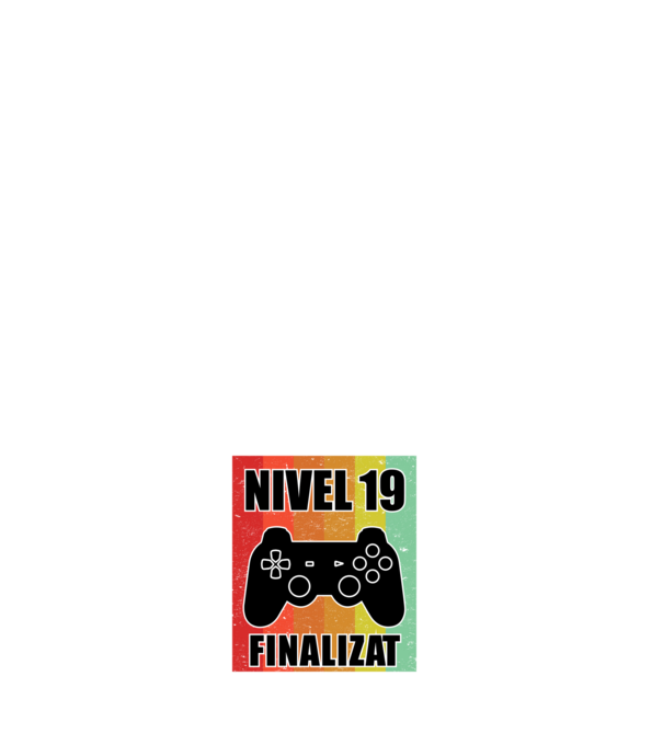Nivel 19 finalizat model negru pe tricou