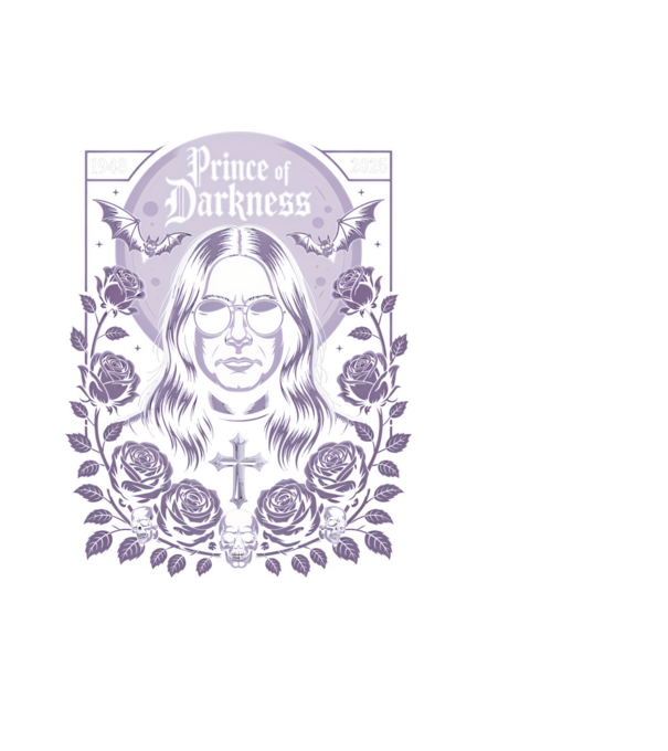 Prince of Darkness model negru pe tricou