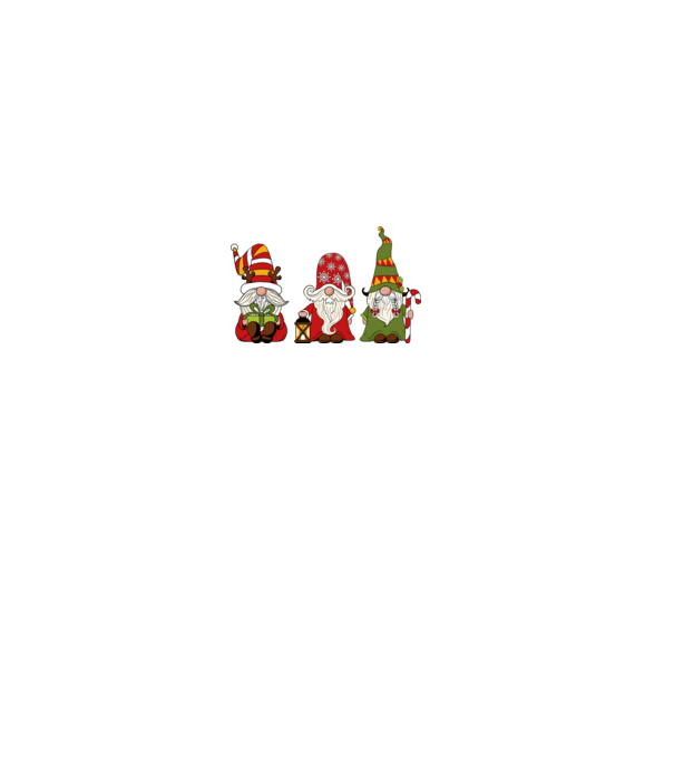 Xmas gnomes 2 model negru pe tricou
