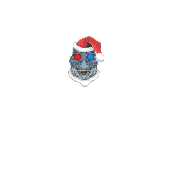 Santasaurus Rex model negru pe tricou