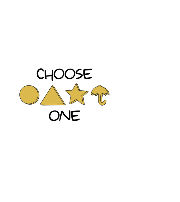choose one squid game model negru pe tricou