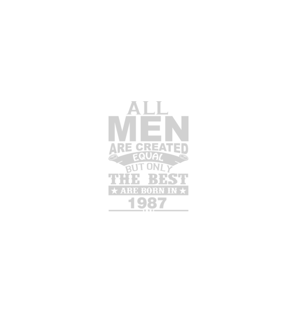 All men are created - 1987 model negru pe tricou