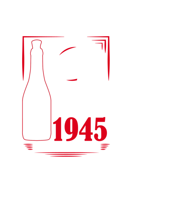 Un Vin Bun 1945 - Negru model negru pe tricou