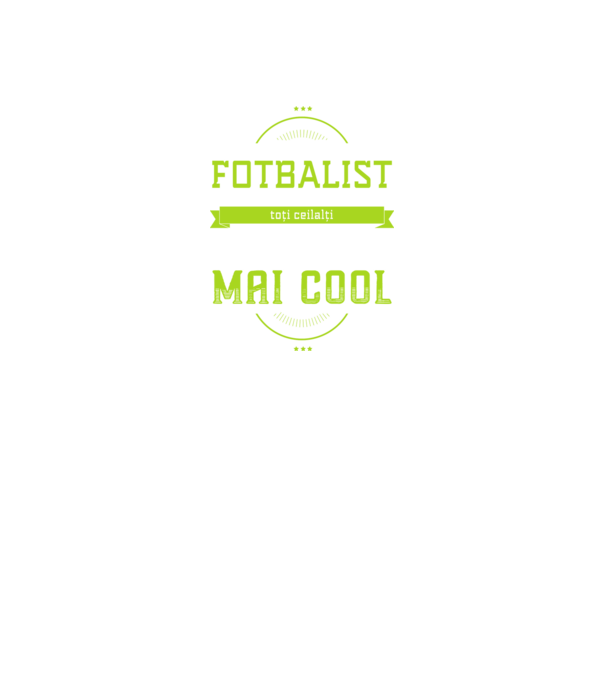 sunt fotbalist, la fel ca toți ceilalți, dar mult mai cool model negru pe tricou