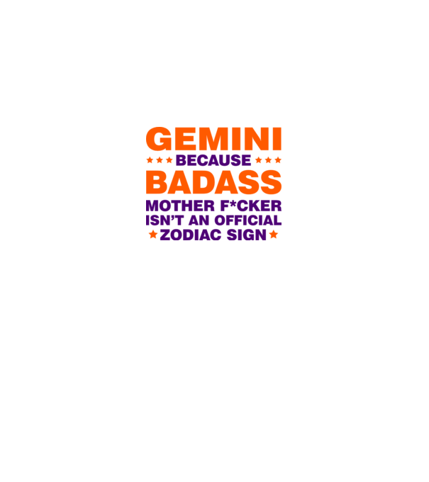 Badass zodiac GEMINI model gri pe tricou