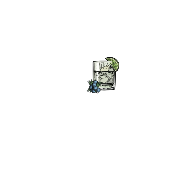 Let the fun be gin model negru pe tricou