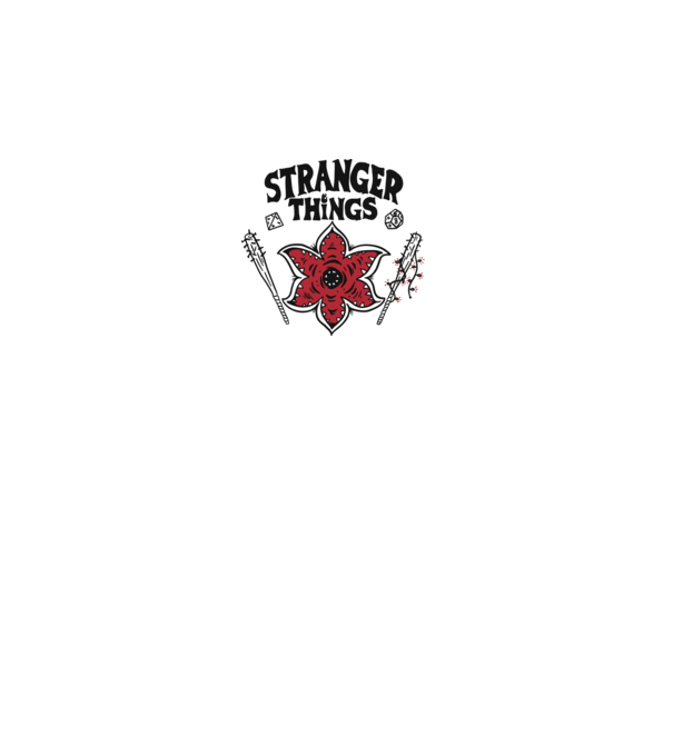 stranger things demogorgon head2 model alb pe tricou