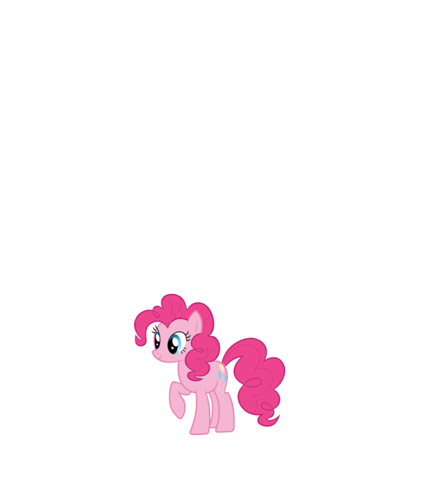 Pinkie Pie model alb pe tricou