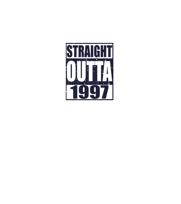 Straight Outta - 1997 model roșu pe tricou