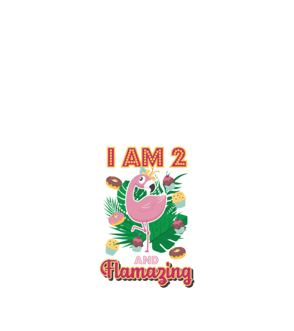 FLAMAZING Birthday 2 Years old model alb pe tricou