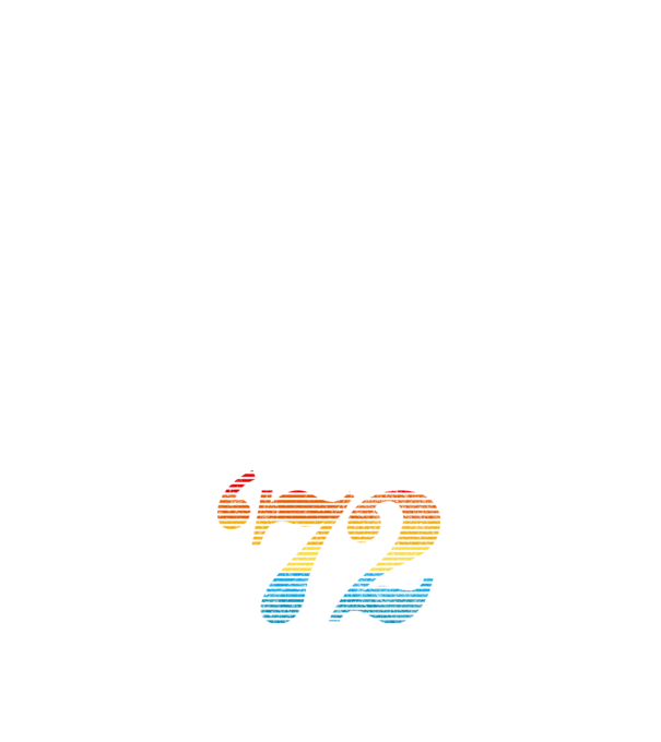 Retro Birthday 1972 model negru pe tricou