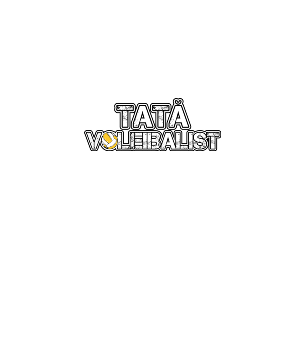 tată voleibalist model albastru jeanși pe tricou