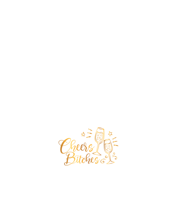 Cheers Bitches model negru pe tricou