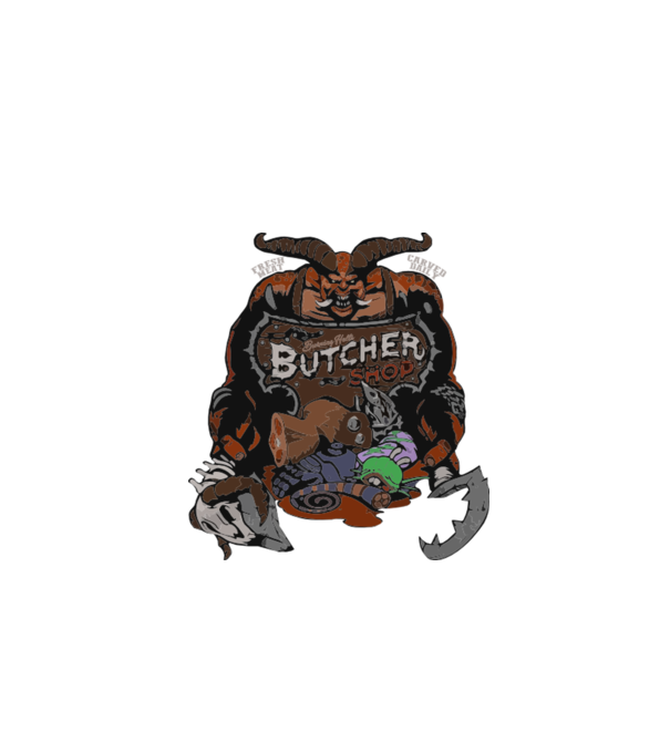 Heroes of the Storm - Butcher (snapsleek) model negru pe tricou