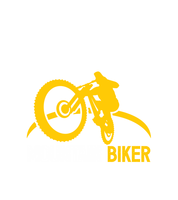 mountain biker model alb pe tricou