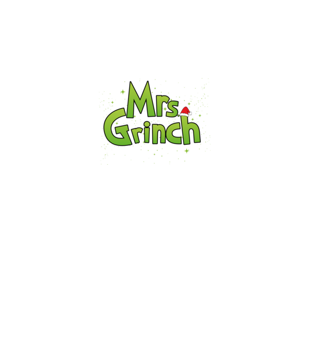 Grinch Family Mrs Grinch model negru pe tricou