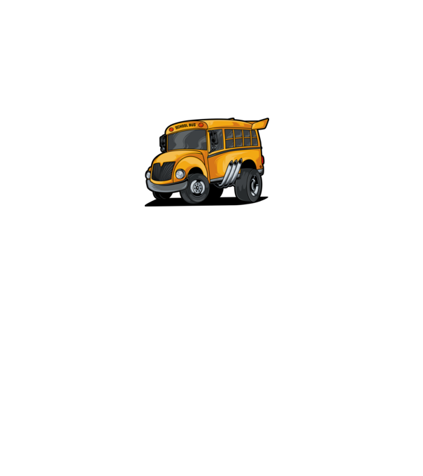 Autobuze model alb pe tricou