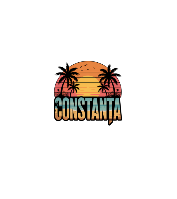 Constanța model negru pe tricou