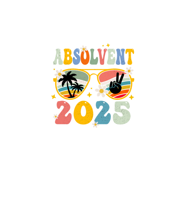 Absolvent 2025 model turcoaz pe tricou