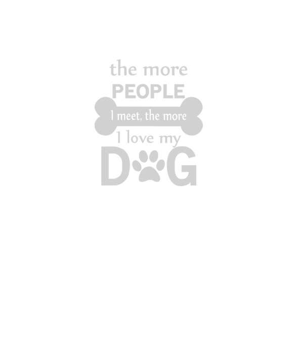 The more people i meet model negru pe tricou