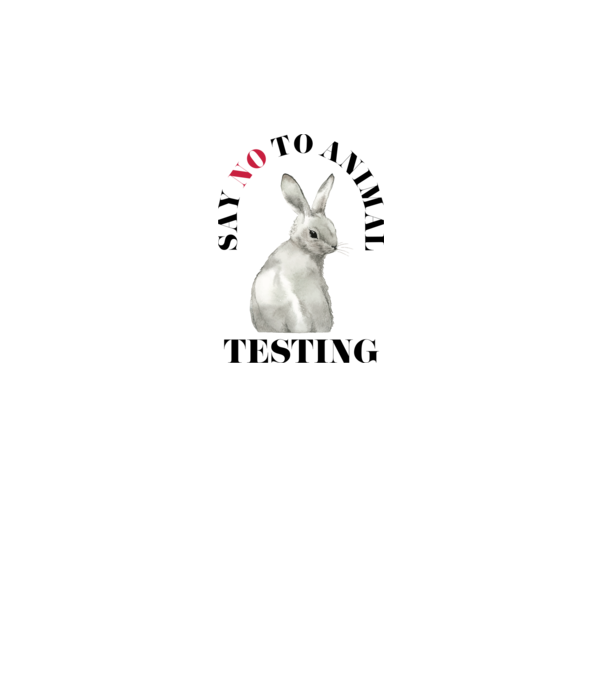 Say NO to animal testing model gri pe tricou