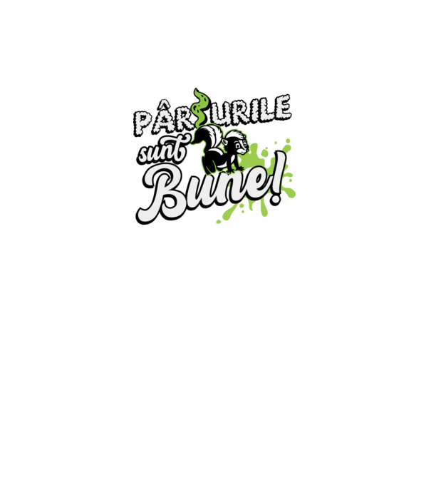 Pârțurile sunt bune model negru pe tricou