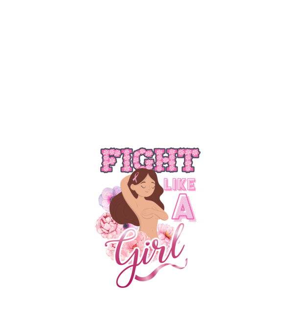 FIGHT like a girl model alb pe tricou