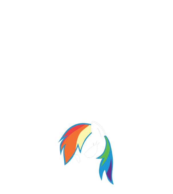 Rainbow Dash model albastru deschis pe tricou