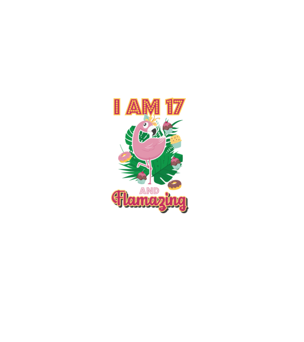 FLAMAZING Birthday 17 Years old model alb pe tricou