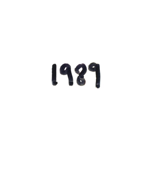 Taylor Swift 1989 text model alb/roșu pe tricou