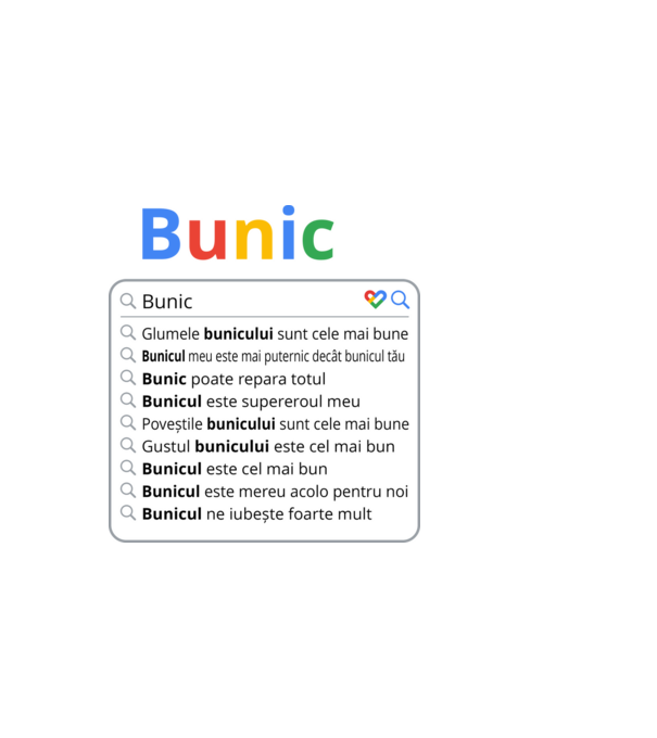 căutare Google Bunic model negru pe tricou