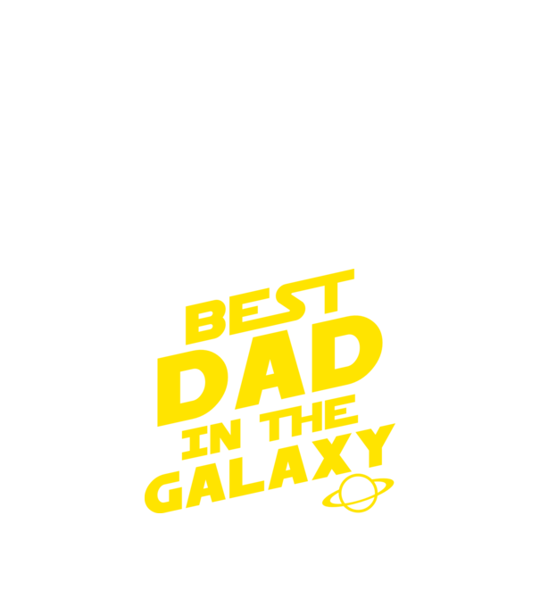 Best dad in the galaxy model negru pe tricou