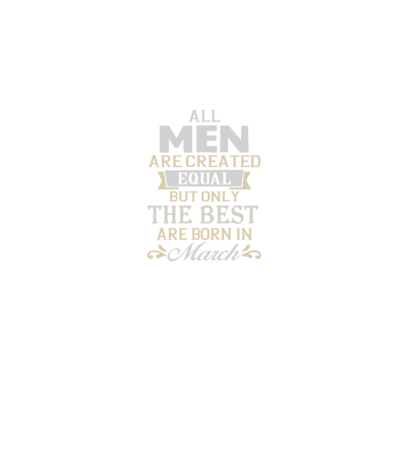 All men created equal but only the beat are born in march model albastru regal pe tricou