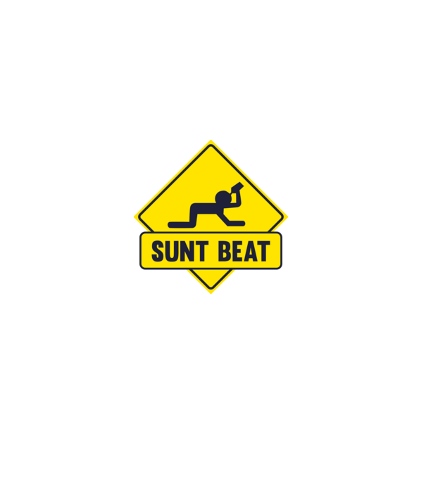 Sunt beat model alb pe tricou