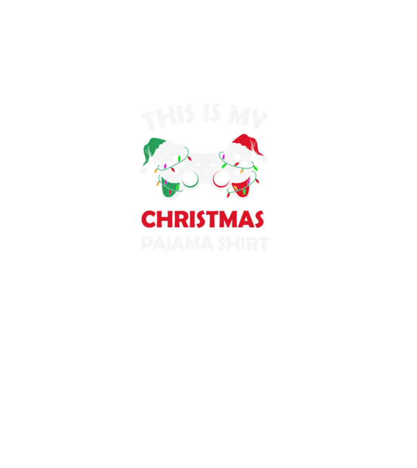 This is my christmas pajama model negru pe tricou
