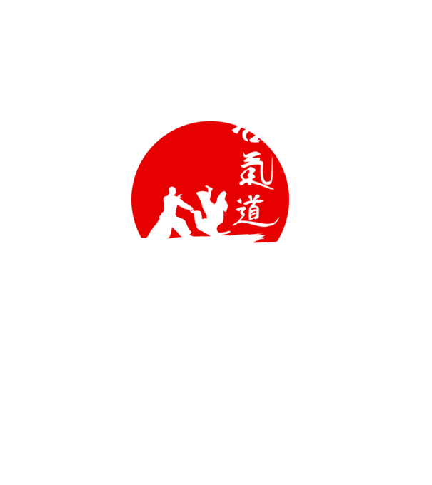 Aikido model negru pe tricou