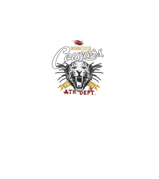 Minesota Cougars model negru pe tricou