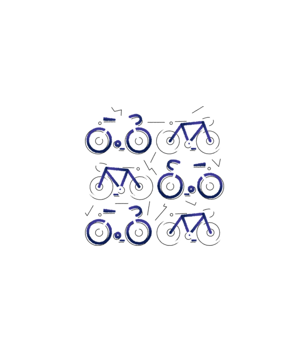 Bikes model gri pe tricou