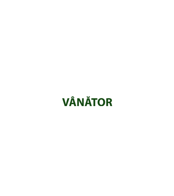 fii calm, sunt vânător model negru pe tricou