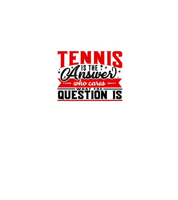 Sport is the answer JUCĂTOR TENIS model alb pe tricou