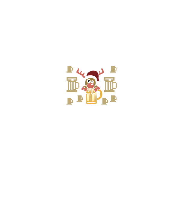 Christmas beer pulovăr urât model albastru jeanși pe tricou