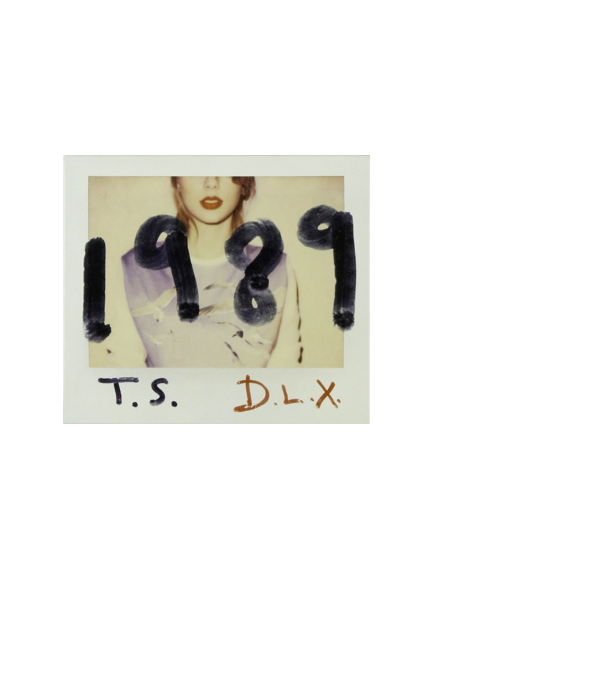 Taylor Swift polaroid model negru pe tricou