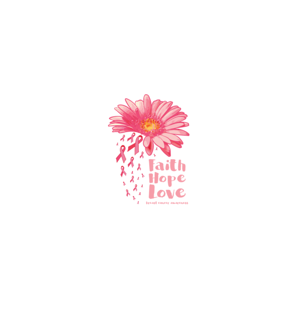 Gerbera faith hope love model negru pe tricou